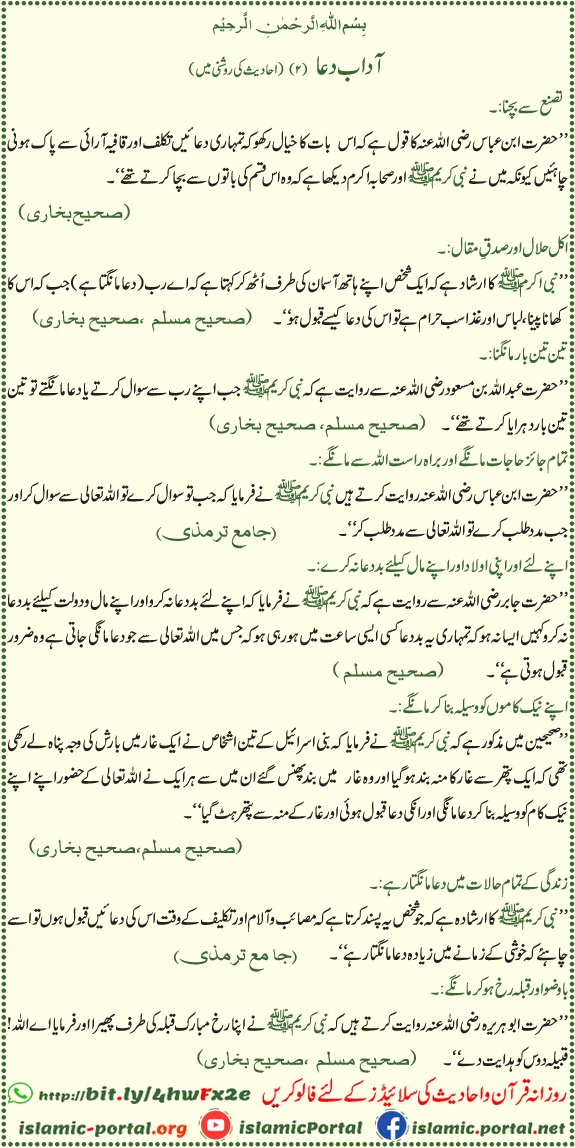 adab e dua hadith, dua mangne ke usool islam, dua qabool hone ke tareeqe, sahih bukhari, muslim sharif, tirmizi sharif, islamic dua in urdu